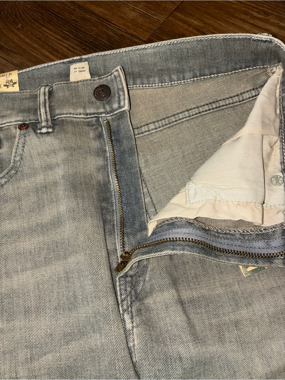 RRL Gray High Skinny Strech Fit - Picture 8 of 16